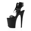 Pleaser - FLAMINGO80014 Sandale à bride à la cheville, Pole dance chaussures - Chaussures de pole dance - Noir Product image